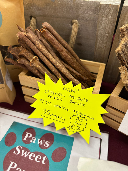 Ostrich Muscle Meat Sticks x 10