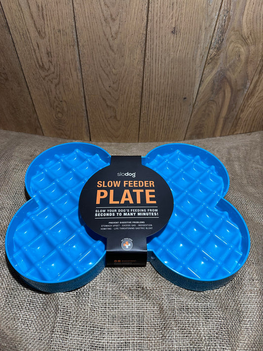 Blue Slodog Slow Feeder Plate