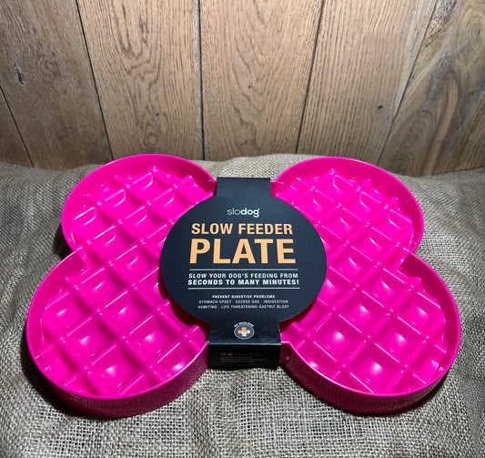 Pink Slodog Slow Feeder Plate